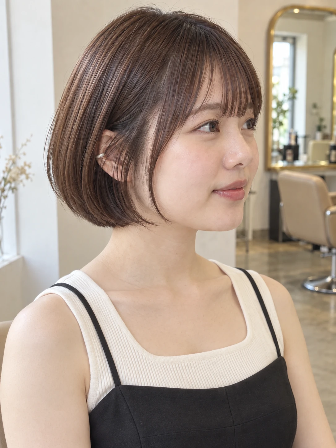ボブスタイルのデモ写真（AI生成）